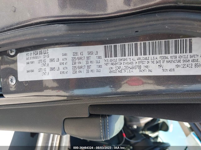 1C4PJLCB3HW603799 Jeep Cherokee Latitude