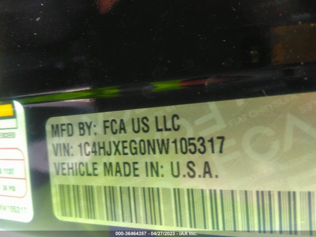 1C4HJXEG0NW105317 Jeep Wrangler Unlimited Sahara