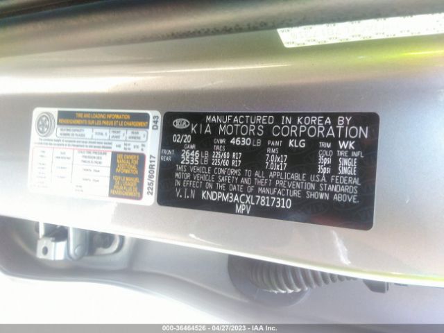 KNDPM3ACXL7817310 KIA Sportage Lx