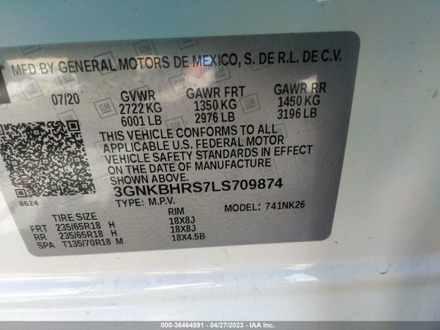Chevrolet Blazer Lt 2020 3GNKBHRS7LS709874 Image 9