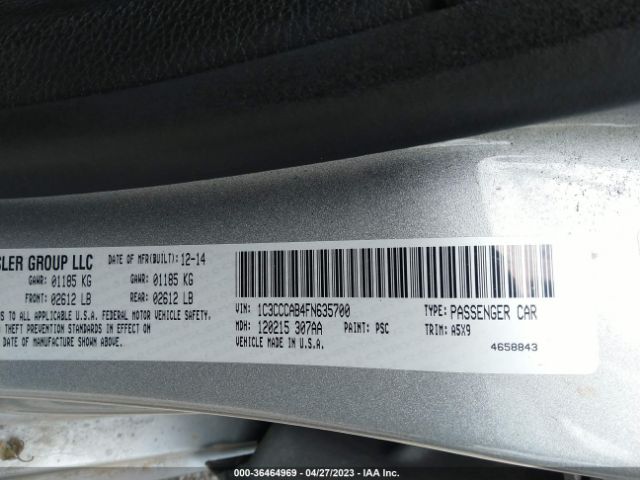 1C3CCCAB4FN635700 Chrysler 200 Limited