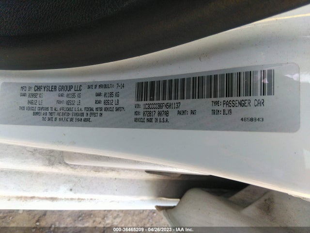 1C3CCCCB6FN501137 Chrysler 200 C