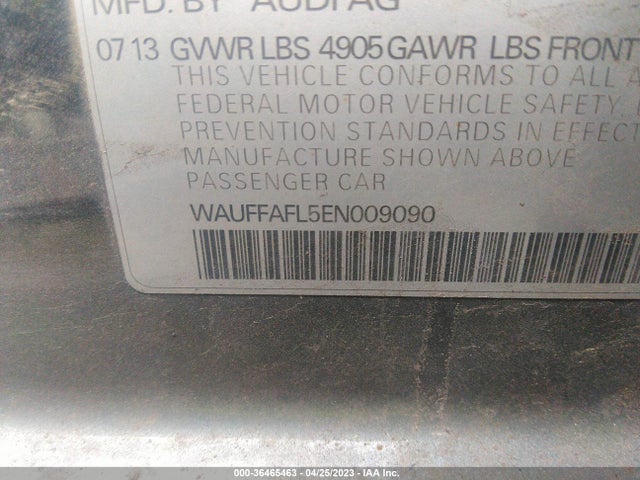 WAUFFAFL5EN009090 Audi A4 Premium Plus