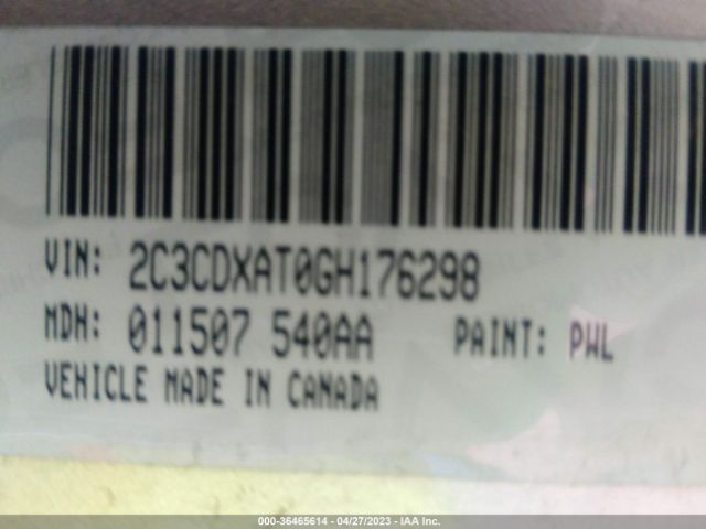 2C3CDXAT0GH176298 Dodge Charger Police
