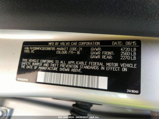 YV126MFK2G1398785 Volvo S60 T5 Drive-e Premier