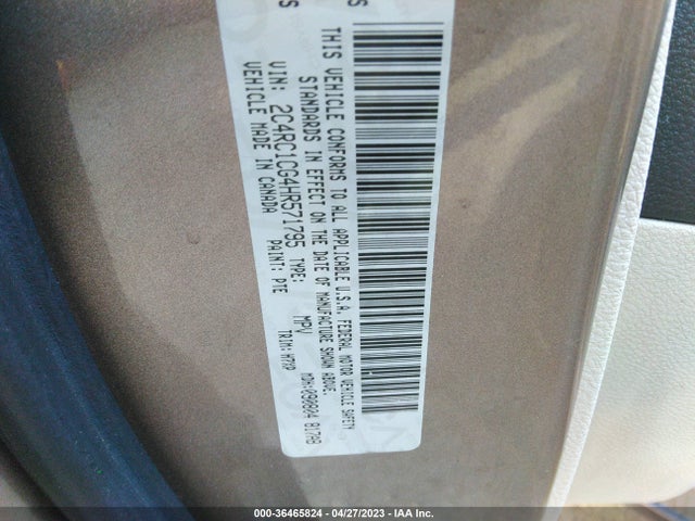 Chrysler Pacifica Lx 2017 2C4RC1CG4HR571795 Image 9