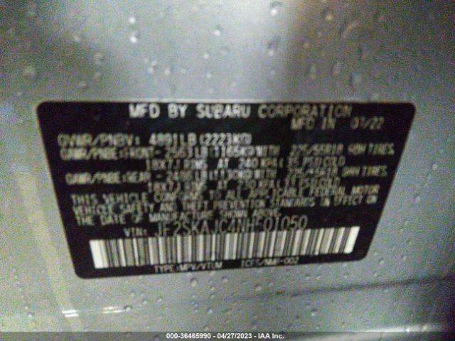 JF2SKAJC4NH501050 Subaru Forester Sport