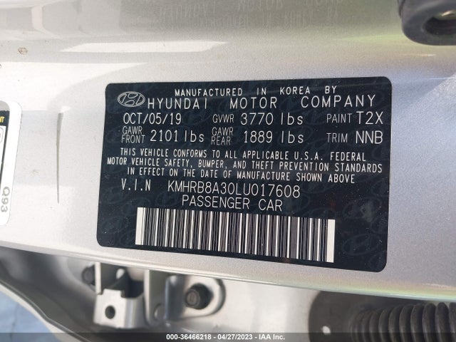 Hyundai Venue Se 2020 KMHRB8A30LU017608 Image 11
