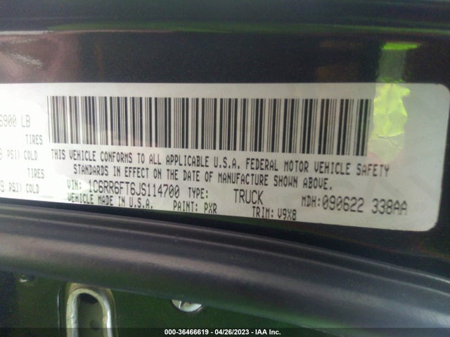 RAM 1500 Express 2018 1C6RR6FT6JS114700 Image 9