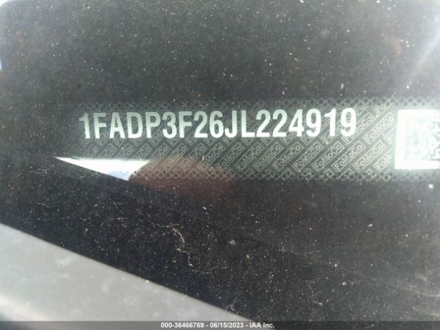 1FADP3F26JL224919 Ford FOCUS SE