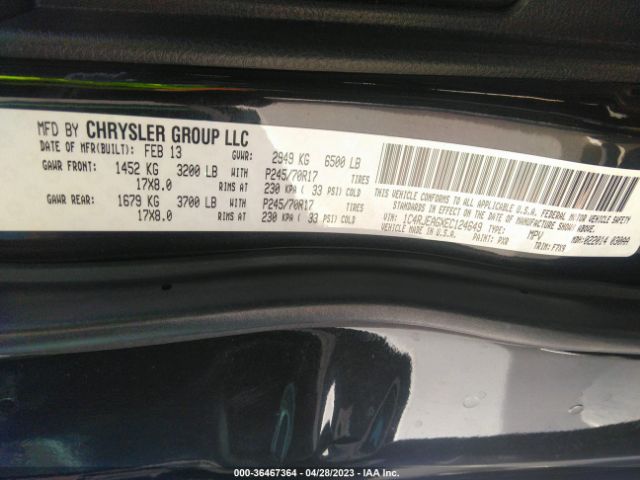 1C4RJEAGXEC124649 Jeep Grand Cherokee Laredo