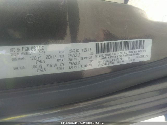 2C4RDGCG3JR342076 Dodge Grand Caravan Sxt