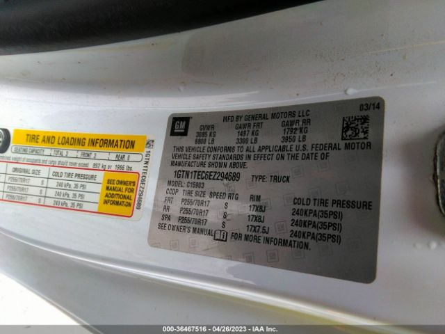 1GTN1TEC6EZ294689 GMC SIERRA 1500