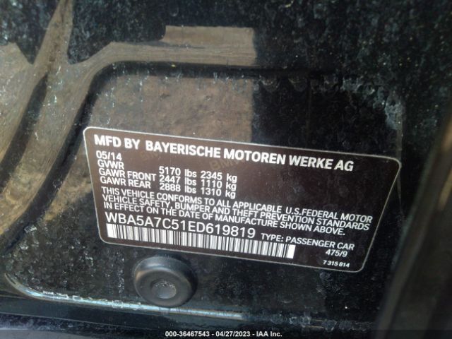 WBA5A7C51ED619819 BMW 5 Series 528i Xdrive