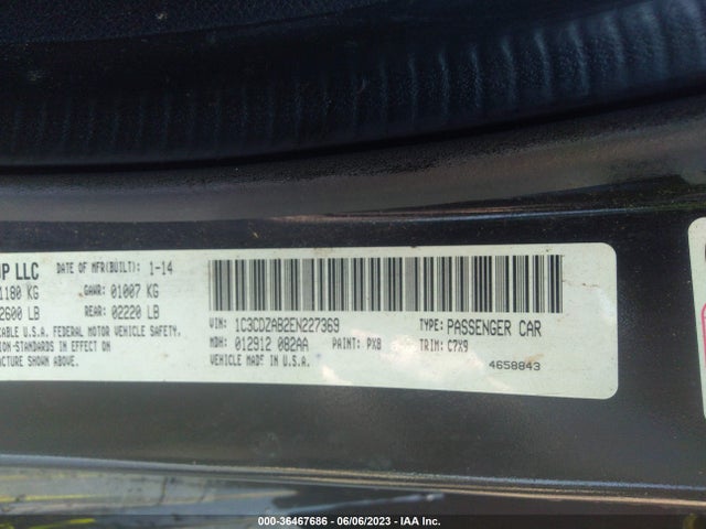 Dodge AVENGER SE 2014 1C3CDZAB2EN227369 Image 9