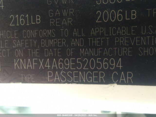KNAFX4A69E5205694 KIA FORTE LX