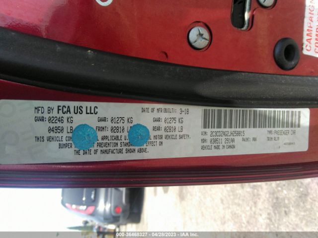 2C3CDZAG2JH258815 Dodge Challenger Sxt Plus