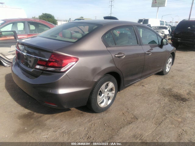 2013 HONDA CIVIC SDN LX VIN: 2HGFB2F5XDH567970