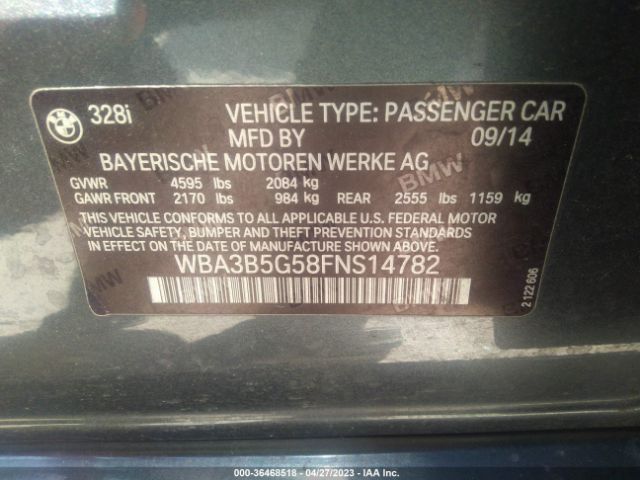 WBA3B5G58FNS14782 BMW 3 Series 328i Xdrive