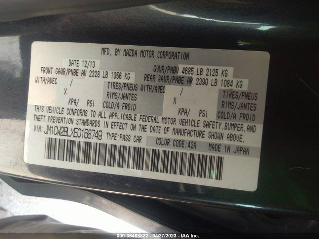 Mazda Mazda5 Sport 2014 JM1CW2BLXE0168749 Image 9