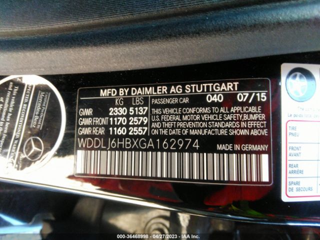 WDDLJ6HBXGA162974 Mercedes-Benz Cls Cls 400