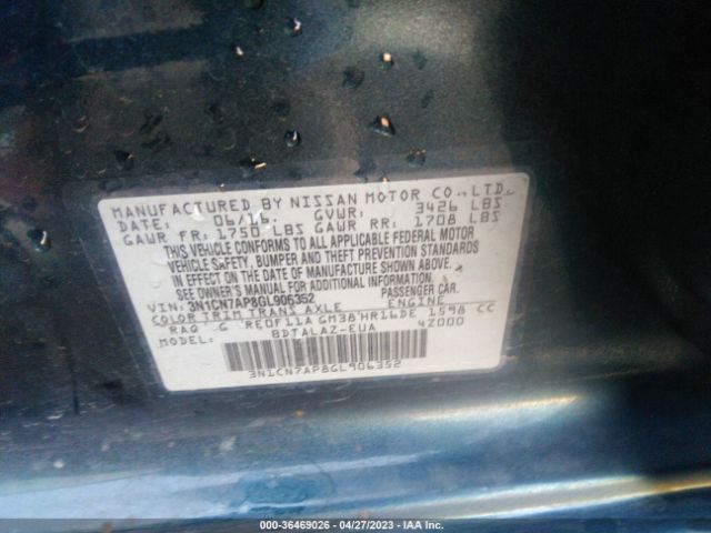 3N1CN7AP8GL906352 Nissan Versa S Plus