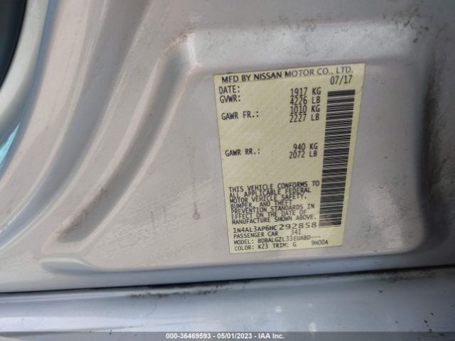 1N4AL3AP6HC292858 Nissan Altima 2.5 S