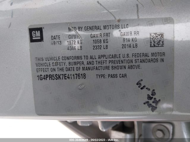 1G4PR5SK7E4117618 Buick Verano Convenience Group
