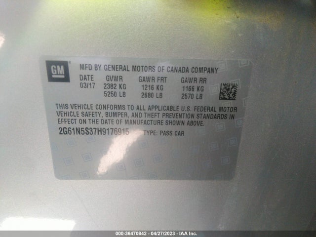 Cadillac XTS LUXURY 2017 2G61N5S37H9176915 Image 9