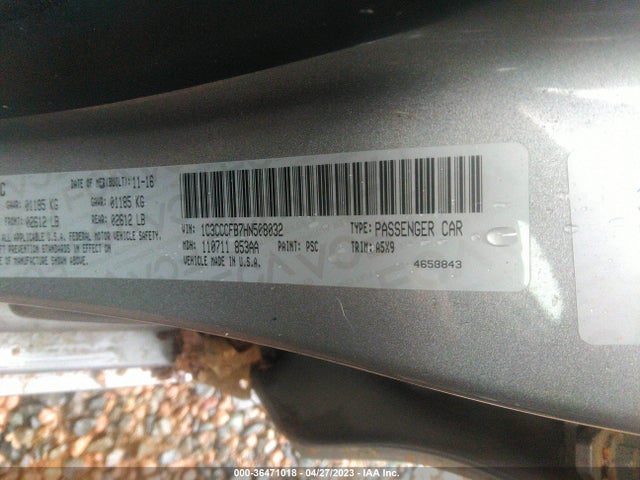 1C3CCCFB7HN508032 Chrysler 200 Touring