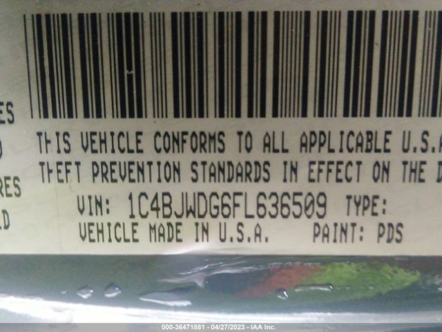 1C4BJWDG6FL636509 Jeep Wrangler Unlimited Sport
