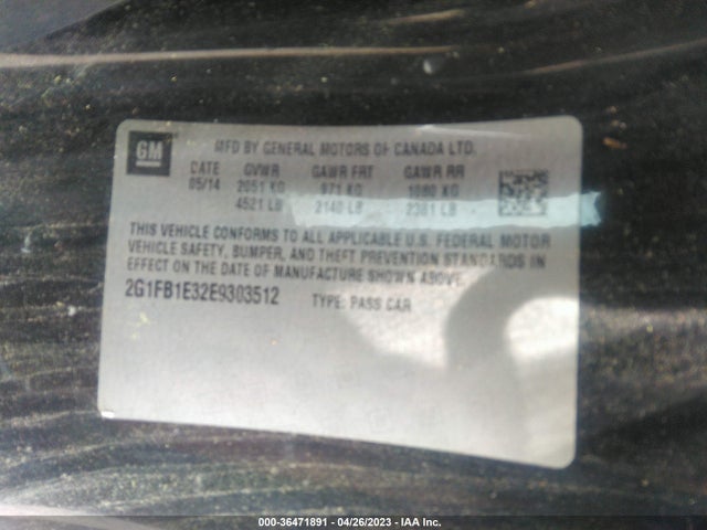 Chevrolet CAMARO LT 2014 2G1FB1E32E9303512 Image 10