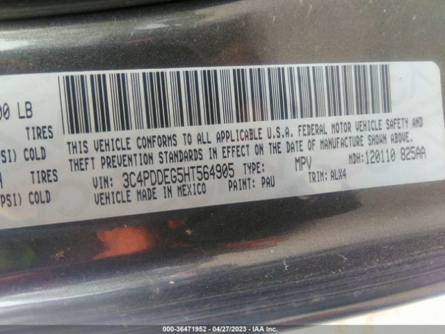 3C4PDDEG5HT564905 Dodge JOURNEY GT