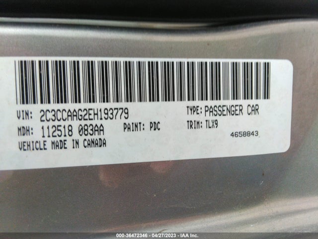 Chrysler 300 2014 2C3CCAAG2EH193779 Image 9
