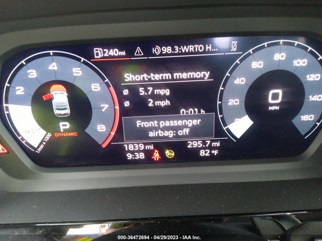 WAUAUDGY9PA061439 Audi A3 PREMIUM
