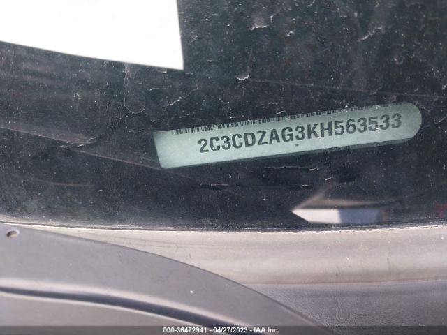 2C3CDZAG3KH563533 Dodge Challenger Sxt
