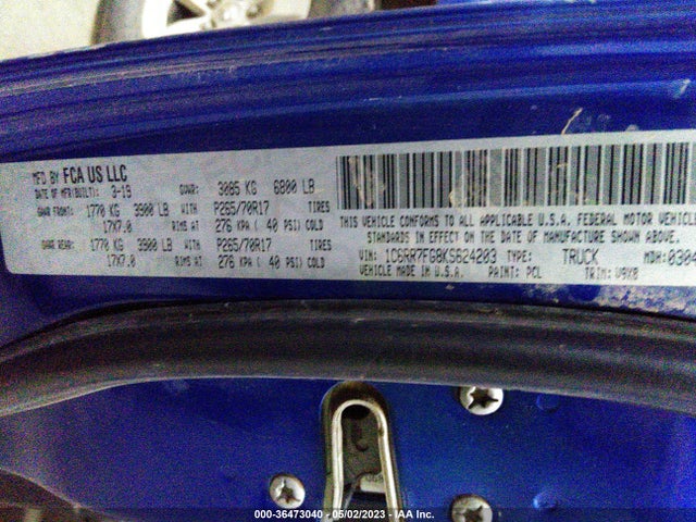 1C6RR7FG8KS624203 RAM 1500 Classic Express