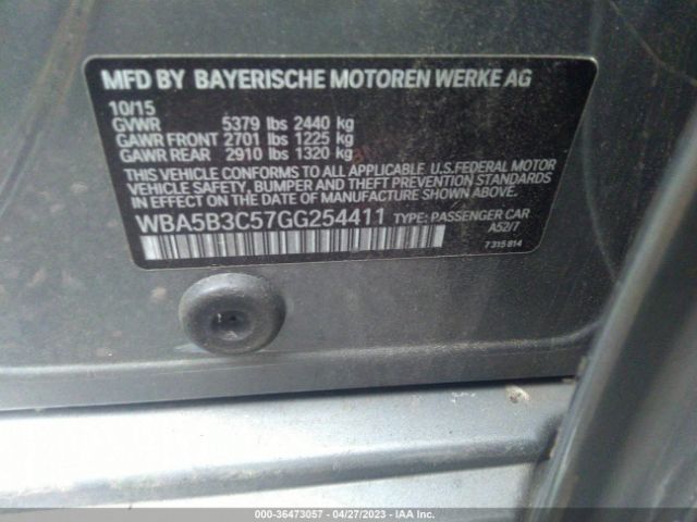 WBA5B3C57GG254411 BMW 5 Series 535i Xdrive
