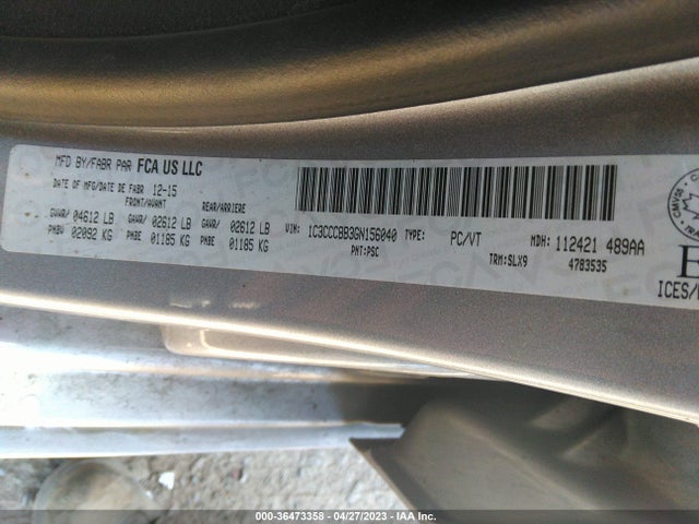 Chrysler 200 S 2016 1C3CCCBB3GN156040 Image 10