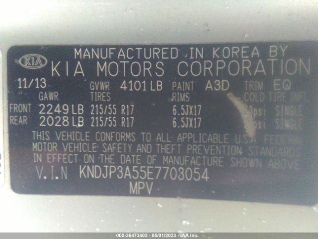 KNDJP3A55E7703054 KIA SOUL +