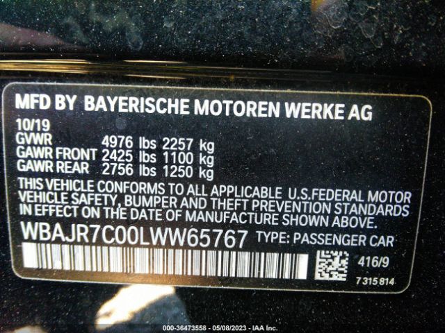 WBAJR7C00LWW65767 BMW 5 Series 530i Xdrive