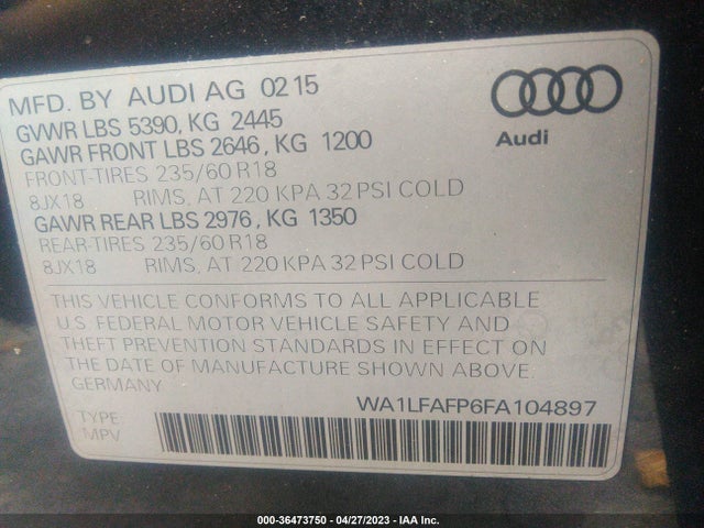 WA1LFAFP6FA104897 Audi Q5 Premium Plus