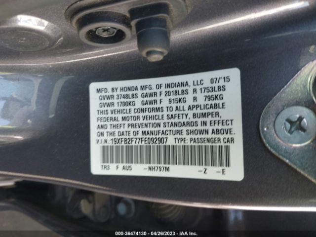 19XFB2F77FE092907 Honda CIVIC SE