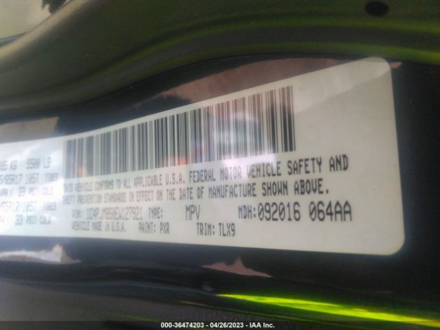 1C4PJMBS0EW127921 Jeep Cherokee Trailhawk