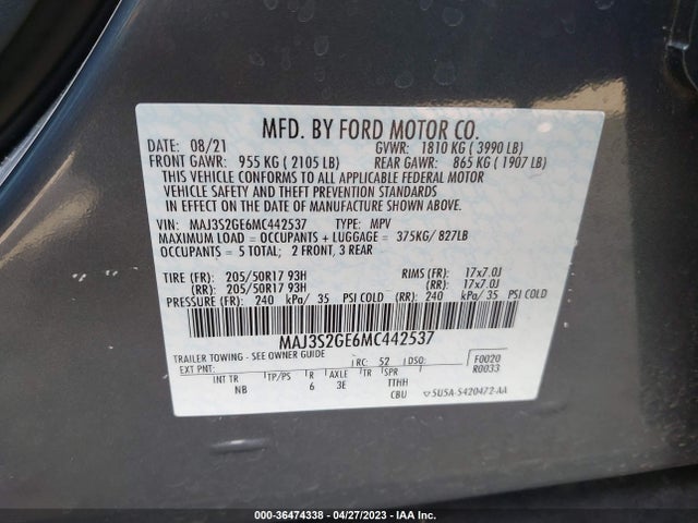 Ford Ecosport Se 2021 MAJ3S2GE6MC442537 Image 11