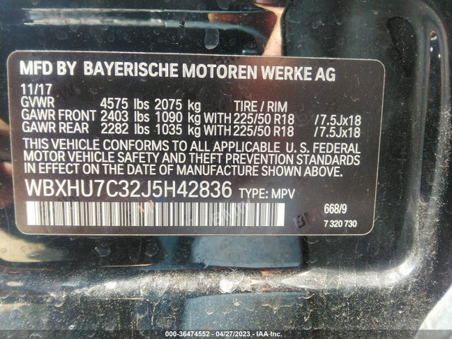 BMW X1 Sdrive28i 2018 WBXHU7C32J5H42836 Image 9