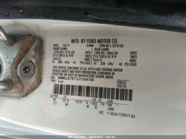 NM0LE7E73J1354746 Ford Transit Connect Van Xl