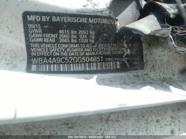 WBA4A9C52GG504851 BMW 4 Series 428i