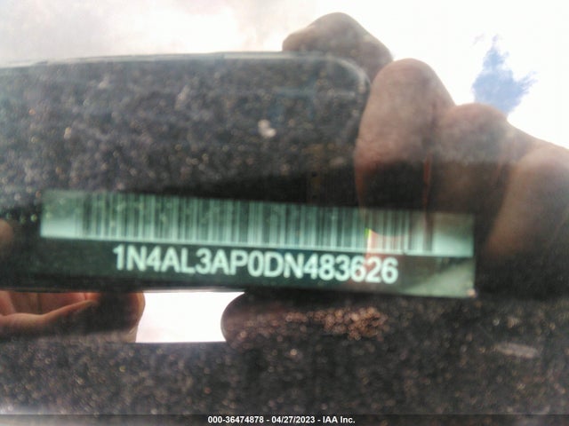 2013 Nissan Altima 2.5 S მანქანა იყიდება აუქციონზე, vin: 1N4AL3AP0DN483626, აუქციონის ნომერი: 36474878