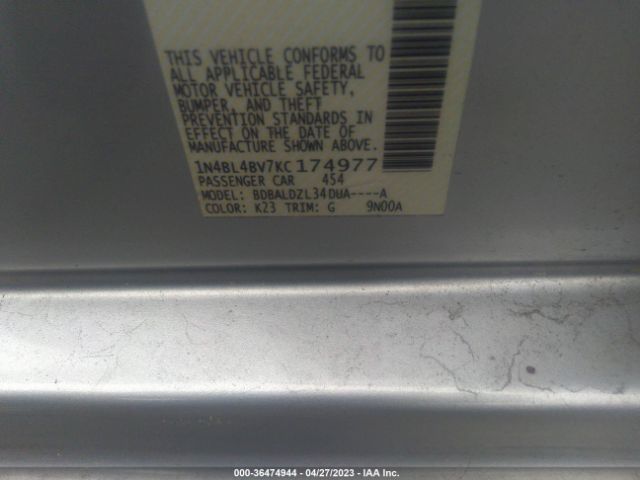 1N4BL4BV7KC174977 Nissan Altima 2.5 S